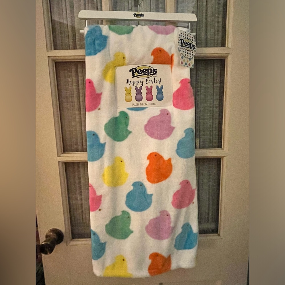 Peeps™️ “Happy Easter!” Plush Throw